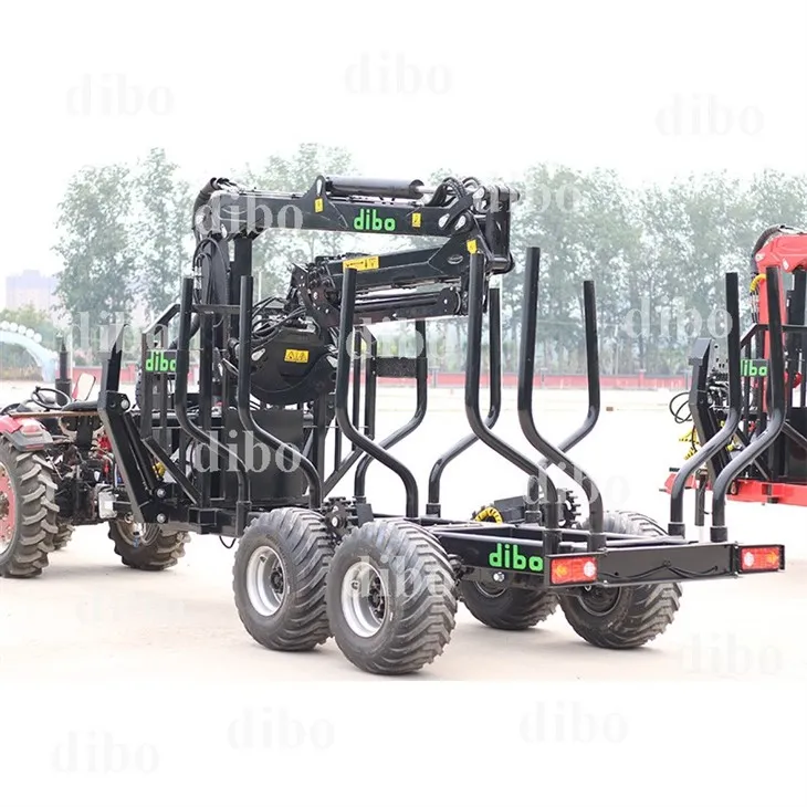 Log Lift Crane Trailer